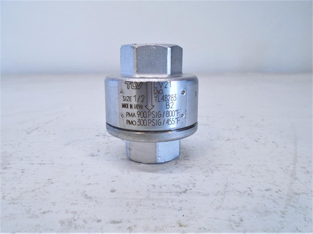 TLV 1/2" NPT Thermostatic Steam Trap LV21, Stainless Steel